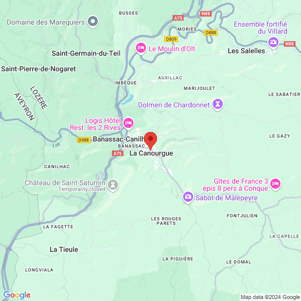 La Canourgue - Google map