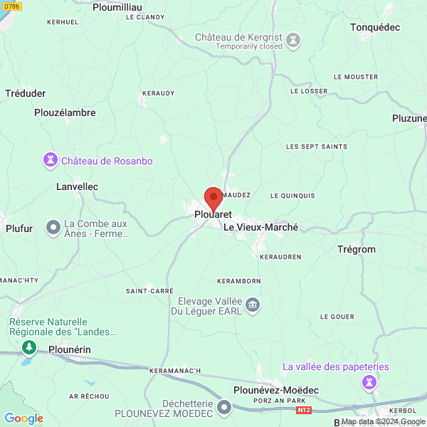 Plouaret - Google map