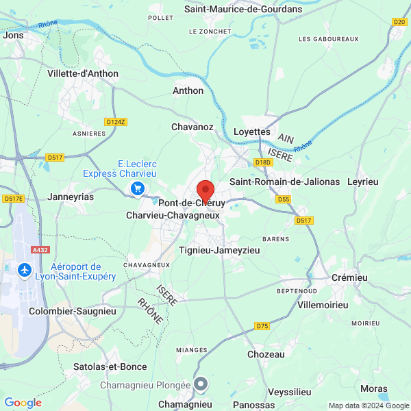 Pont-de-Chéruy - Google map