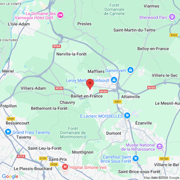 Baillet-en-France - Google map