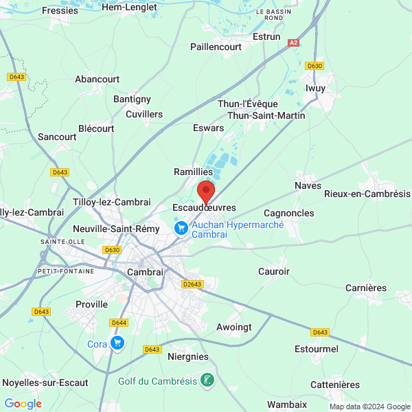 Escaudoeuvres - Google map