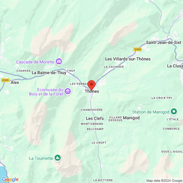 Thônes - Google map
