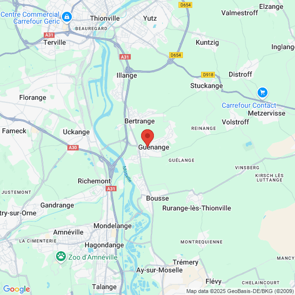 Guénange - Google map