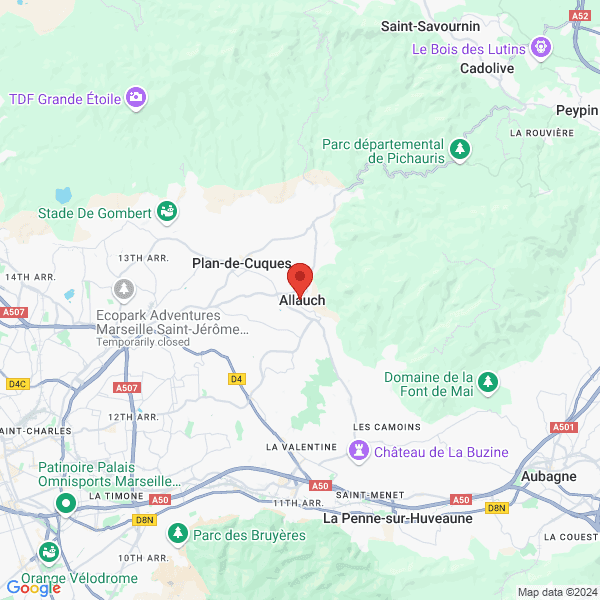 Allauch - Google map