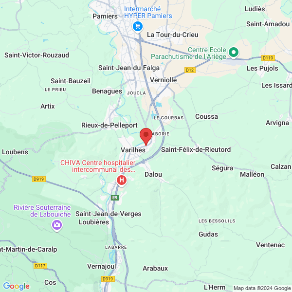 Varilhes - Google map