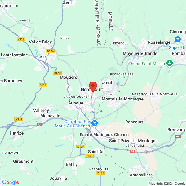 Homécourt - Google map