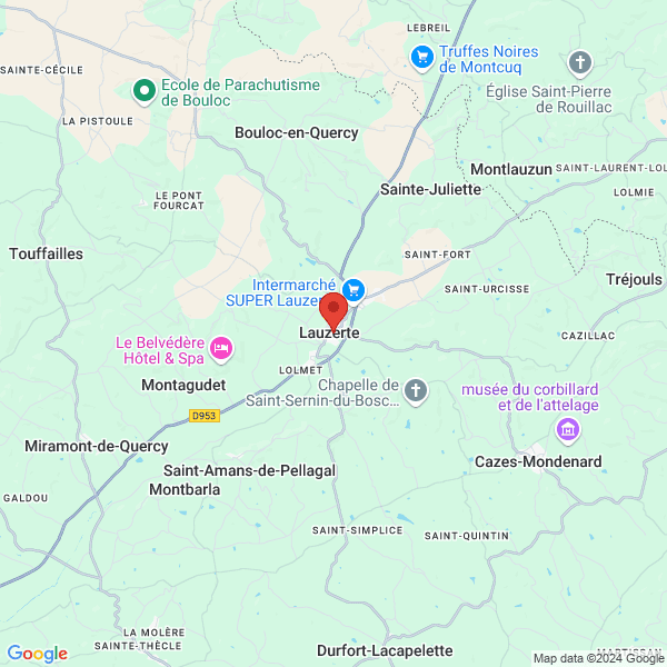 Lauzerte - Google map