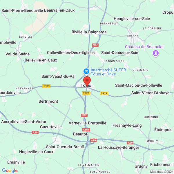Tôtes - Google map
