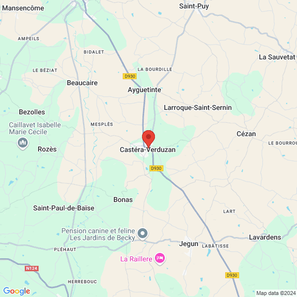 Castéra-Verduzan - Google map