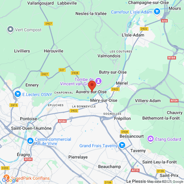 Auvers-sur-Oise - Google map