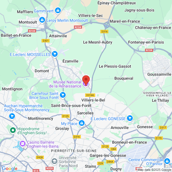 Écouen - Google map