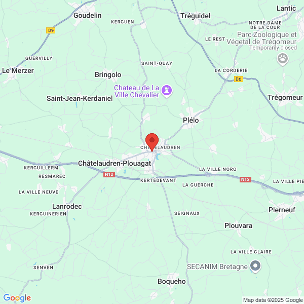 Châtelaudren-Plouagat - Google map