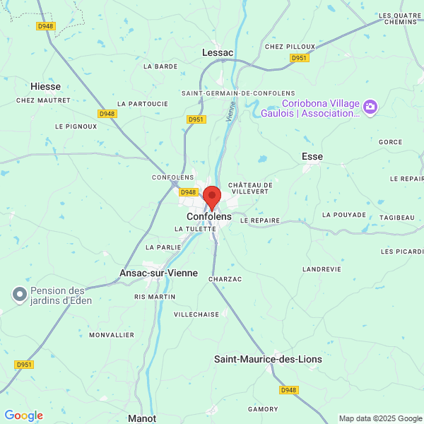 Confolens - Google map