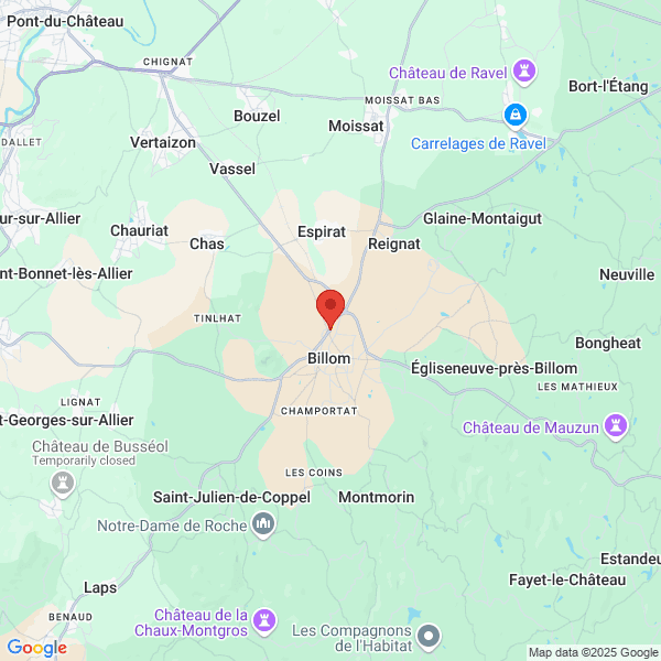 Billom - Google map
