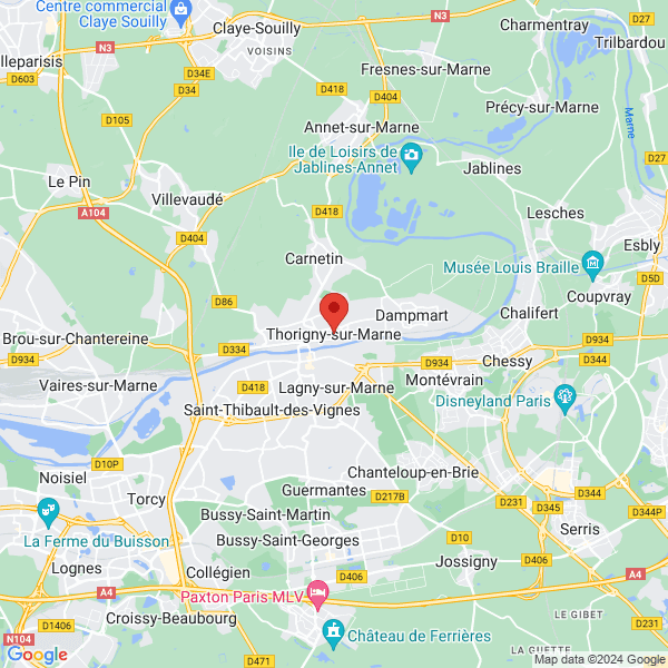 Thorigny-sur-Marne - Google map