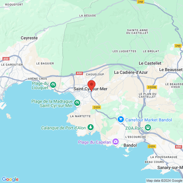 Saint-Cyr-sur-Mer - Google map